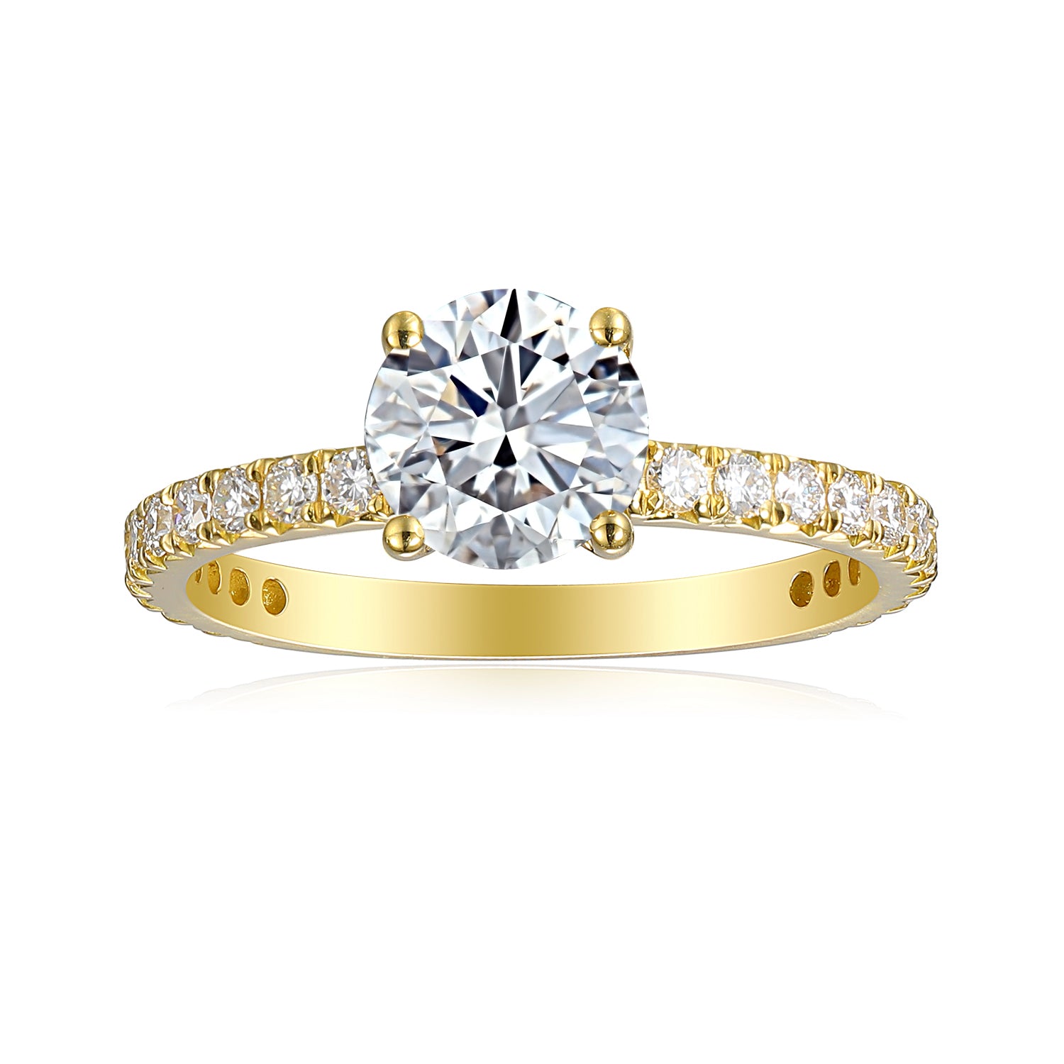 1 Carat Round Semi Mount Ring
