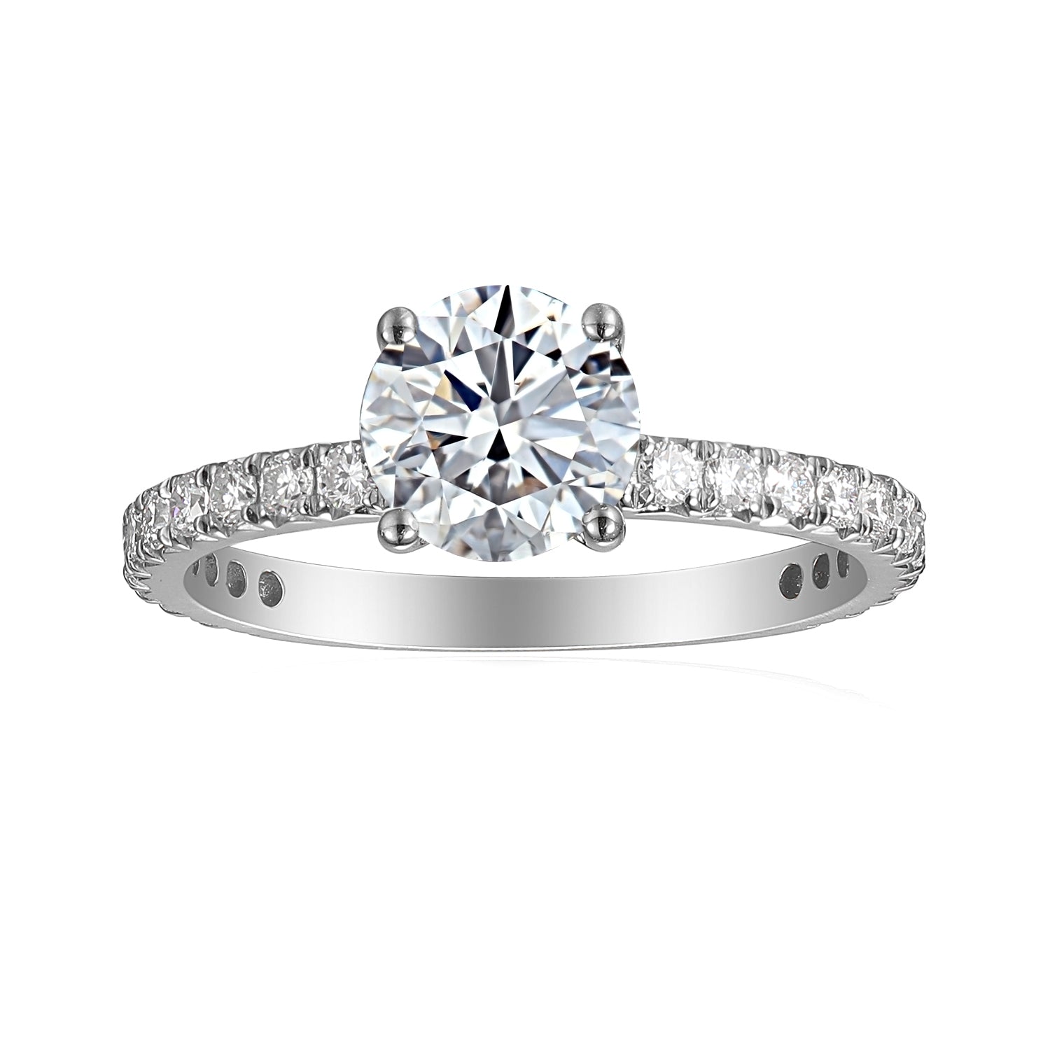 1 Carat Round Semi Mount Ring