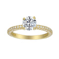 1 Carat Round Semi Mount Ring