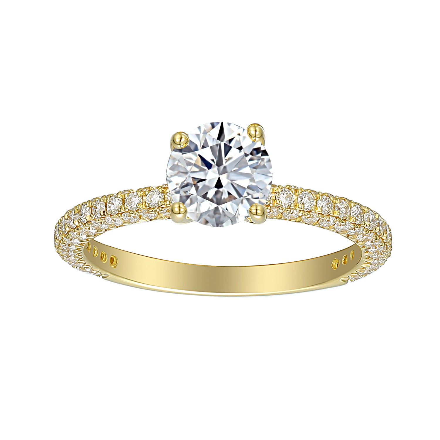 1 Carat Round Semi Mount Ring