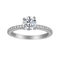 1 Carat Round Semi Mount Ring