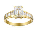 1 Carat Emerald Semi Mount Ring