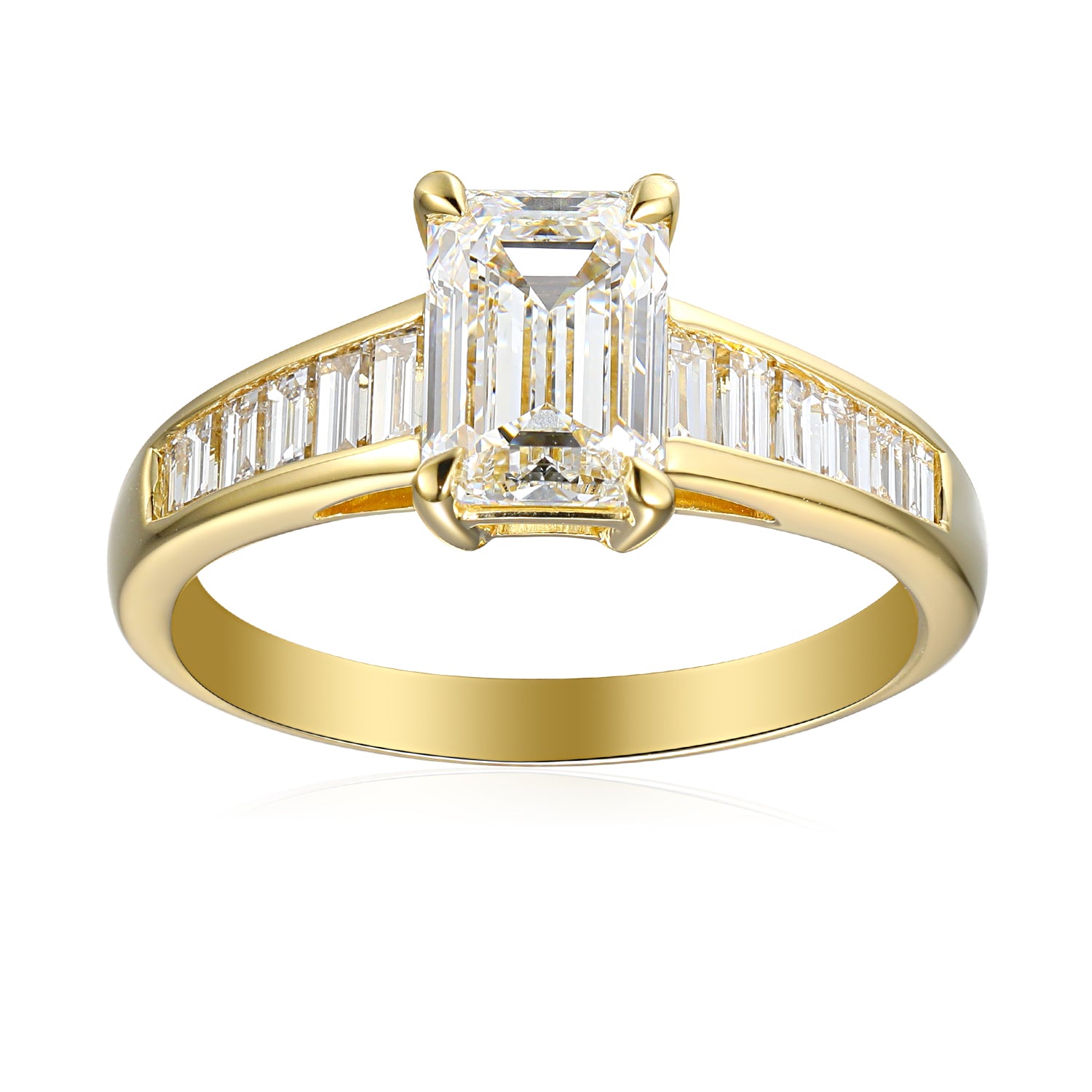 1 Carat Emerald Semi Mount Ring