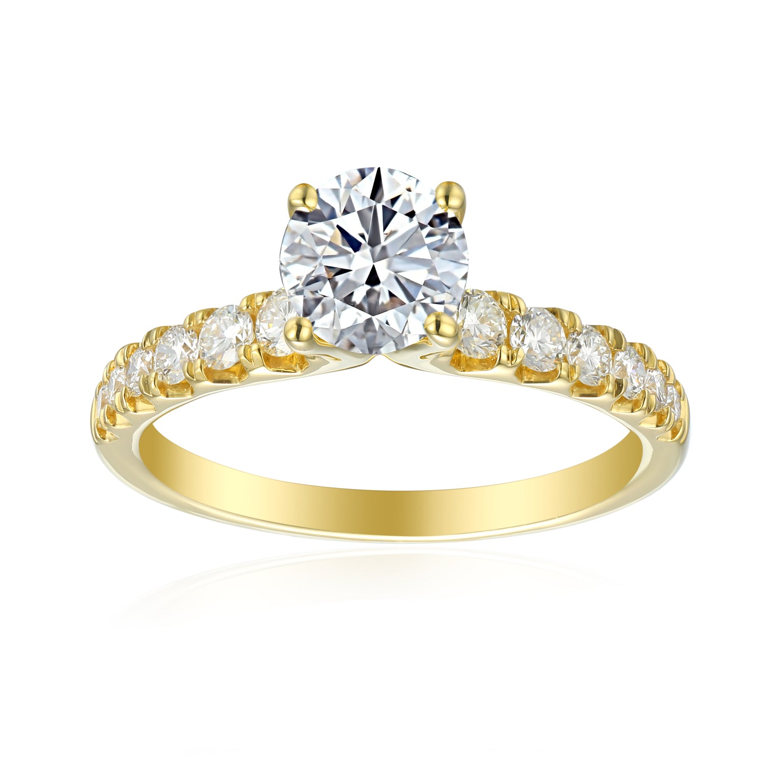 1 Carat Round Semi Mount Ring