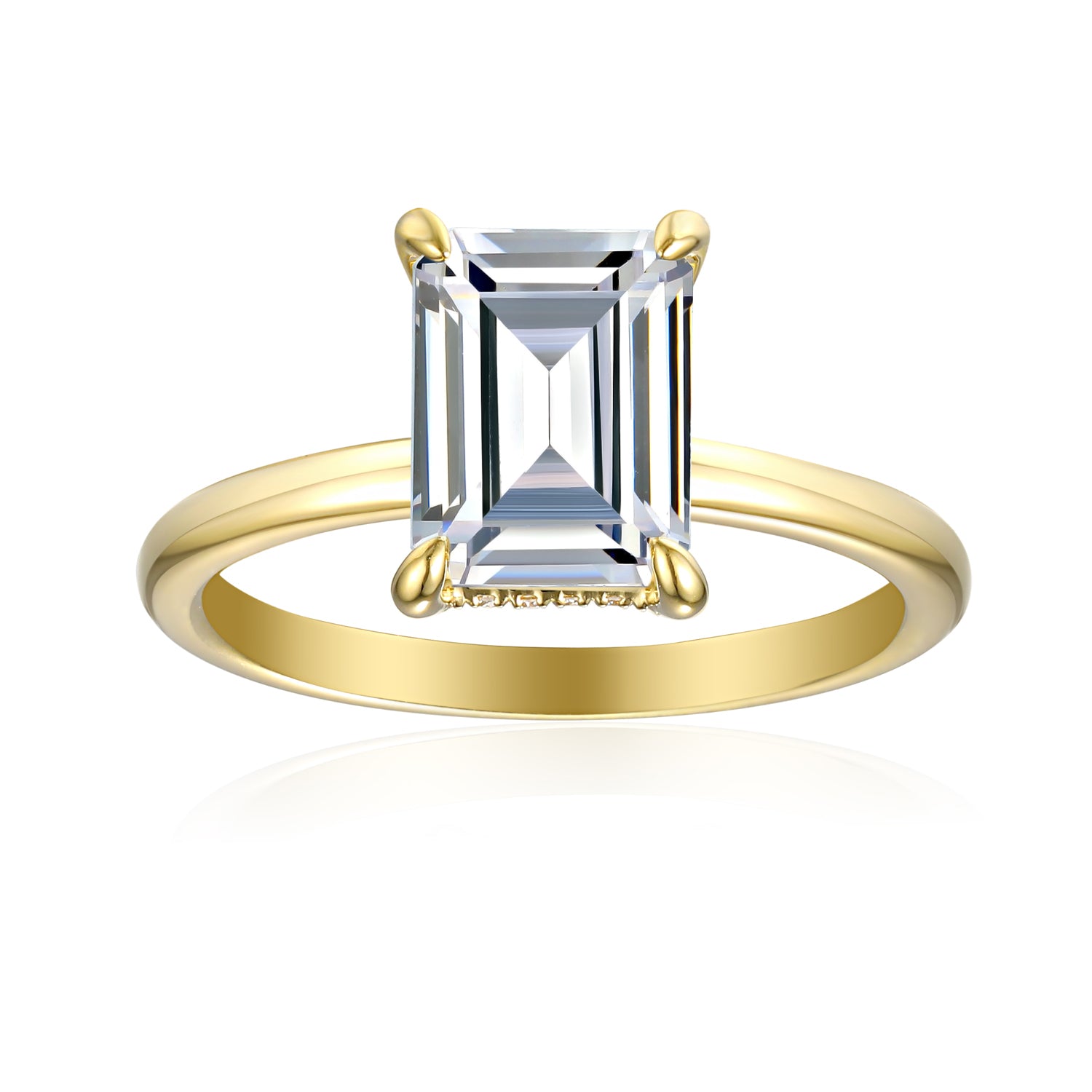2 Carat Emerald Semi Mount Ring