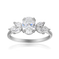 2 Carat Oval Semi Mount Ring