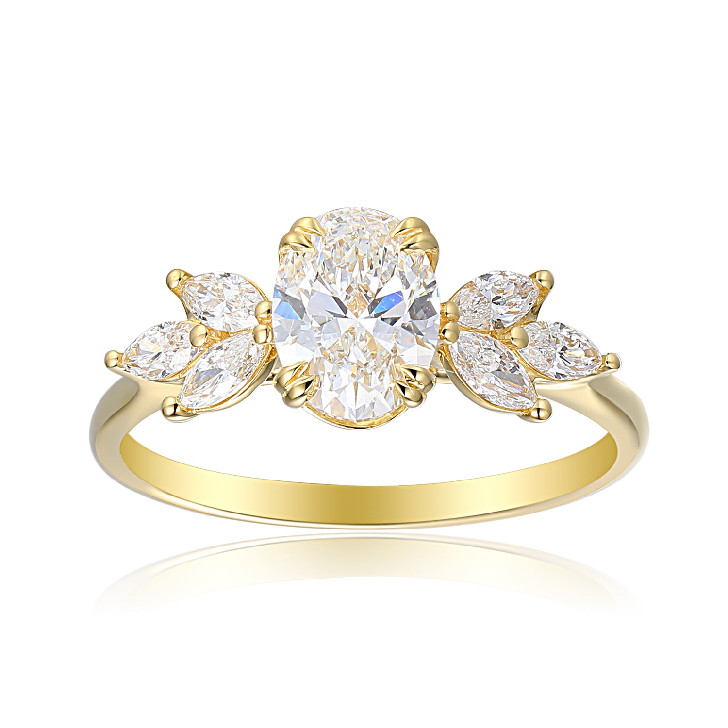 1 Carat Oval Semi Mount Ring