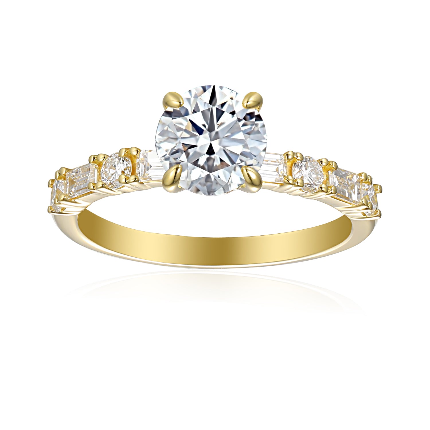 1 Carat Round Semi Mount Ring