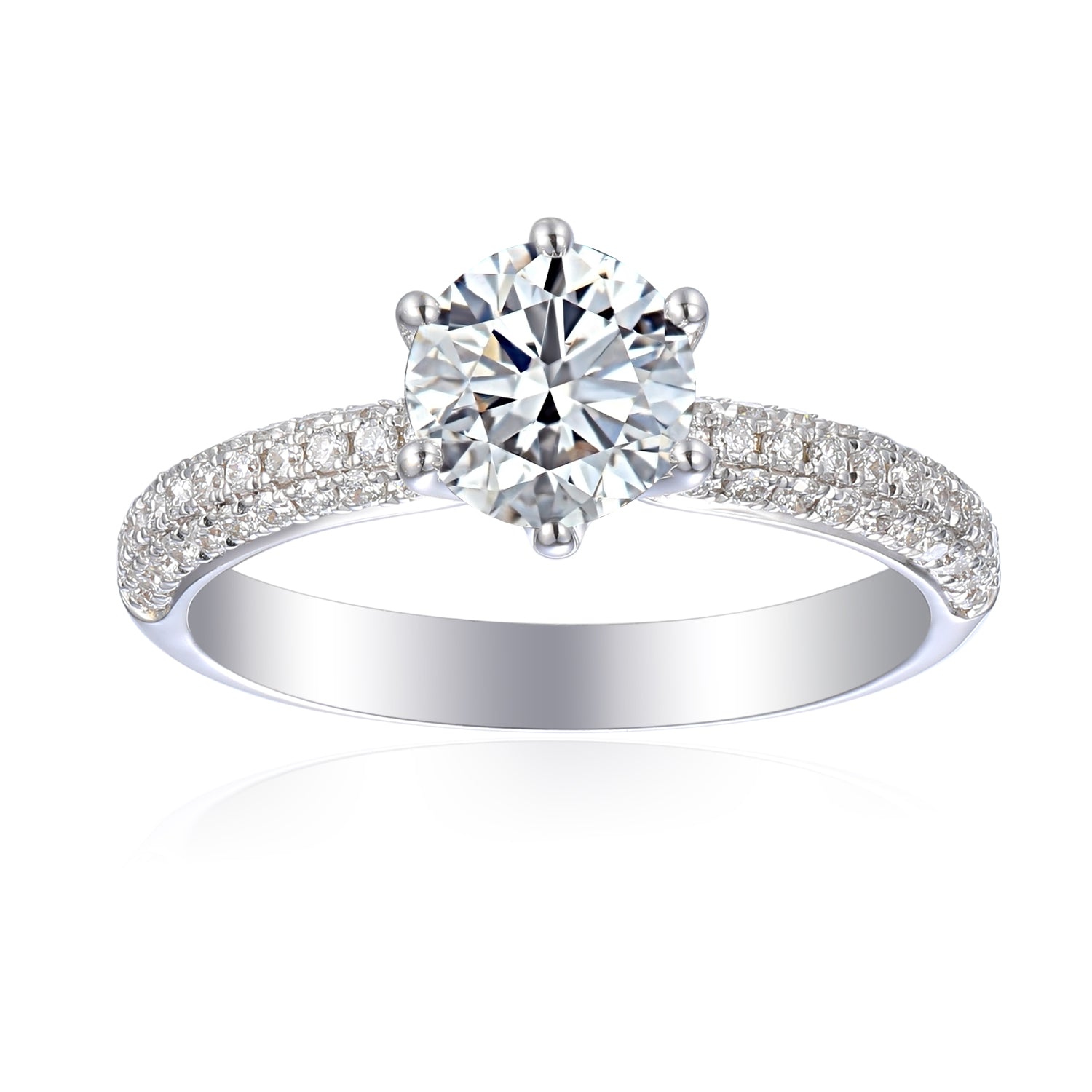 0.75 Carat Round Semi Mount Ring