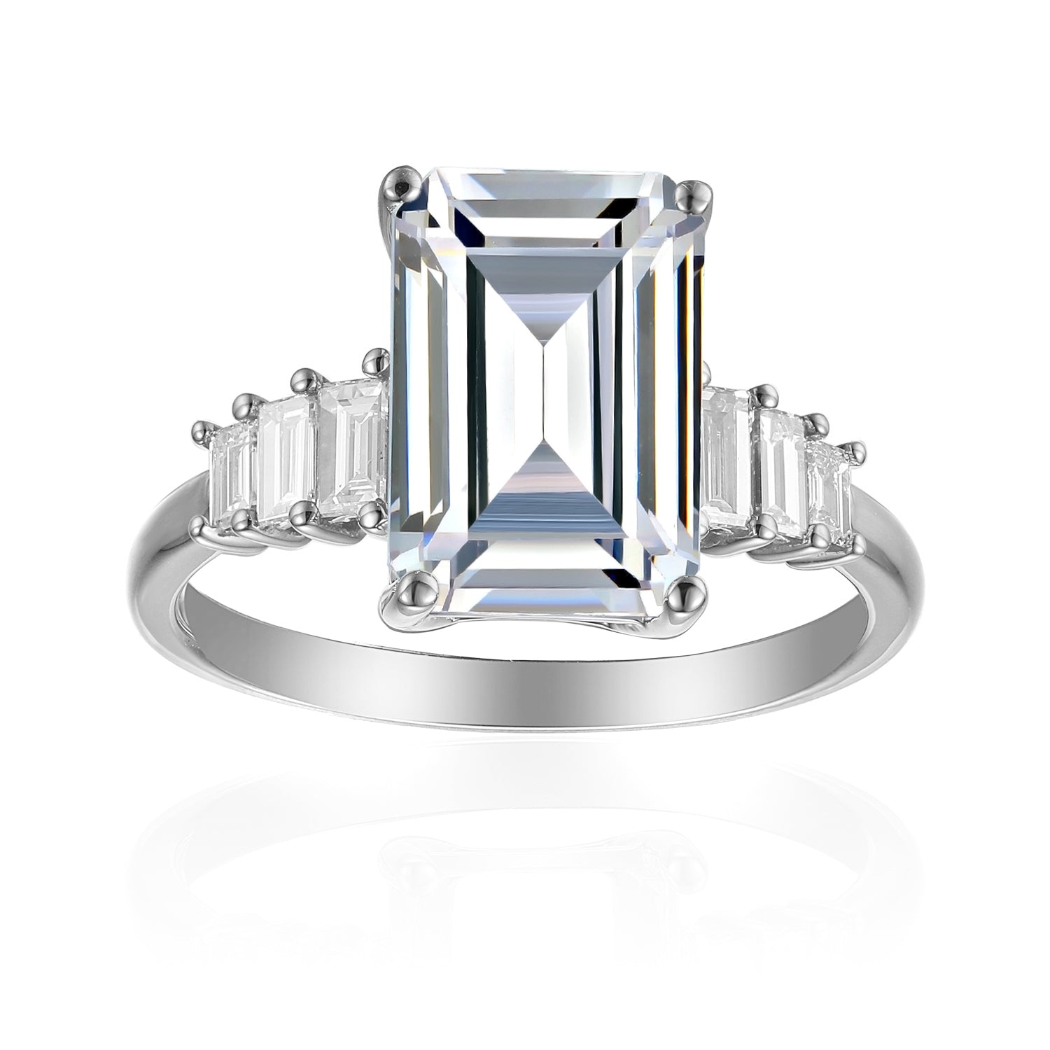 3 Carat Emerald Semi Mount Ring