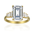 3 Carat Emerald Semi Mount Ring