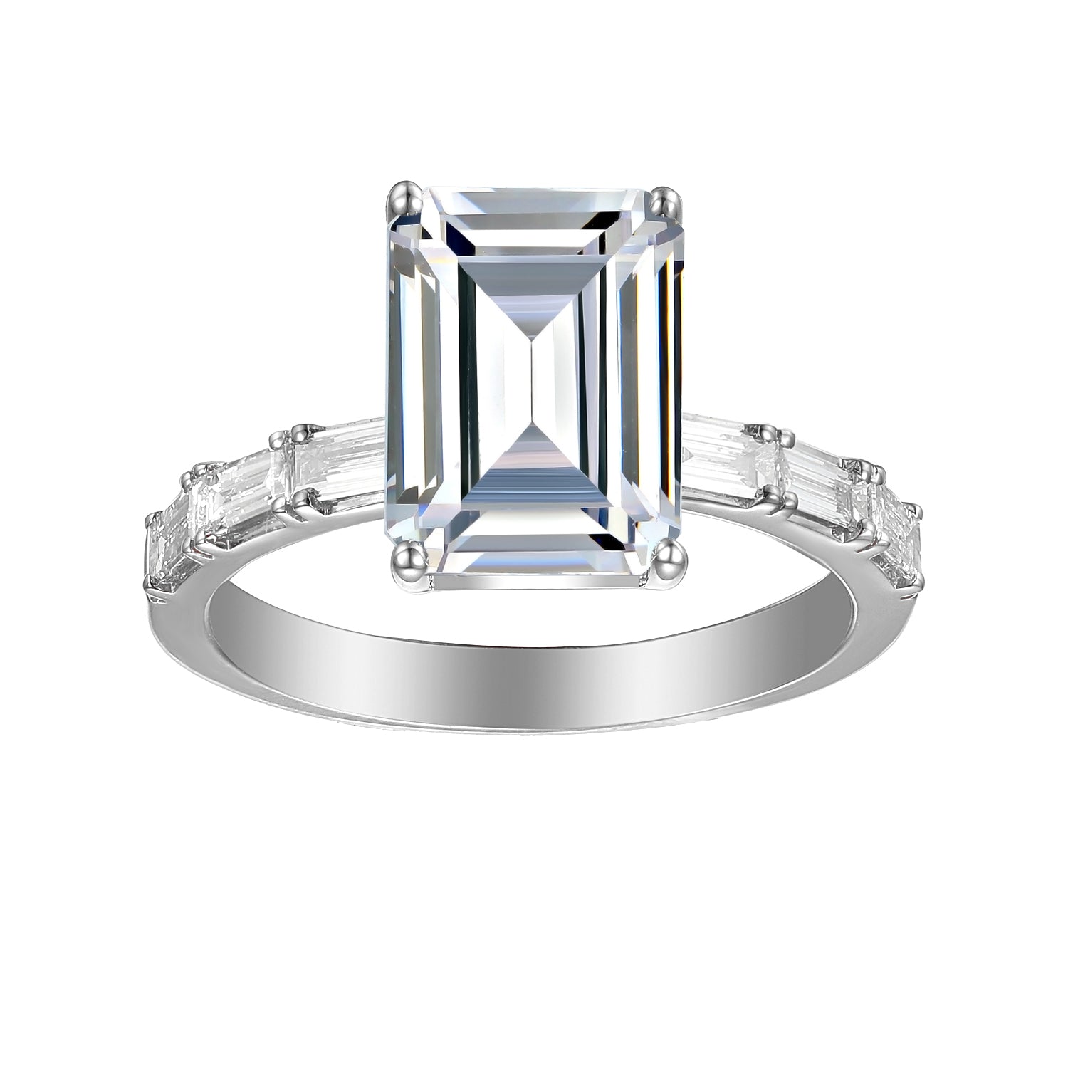 2.5 Carat Emerald Semi Mount Ring
