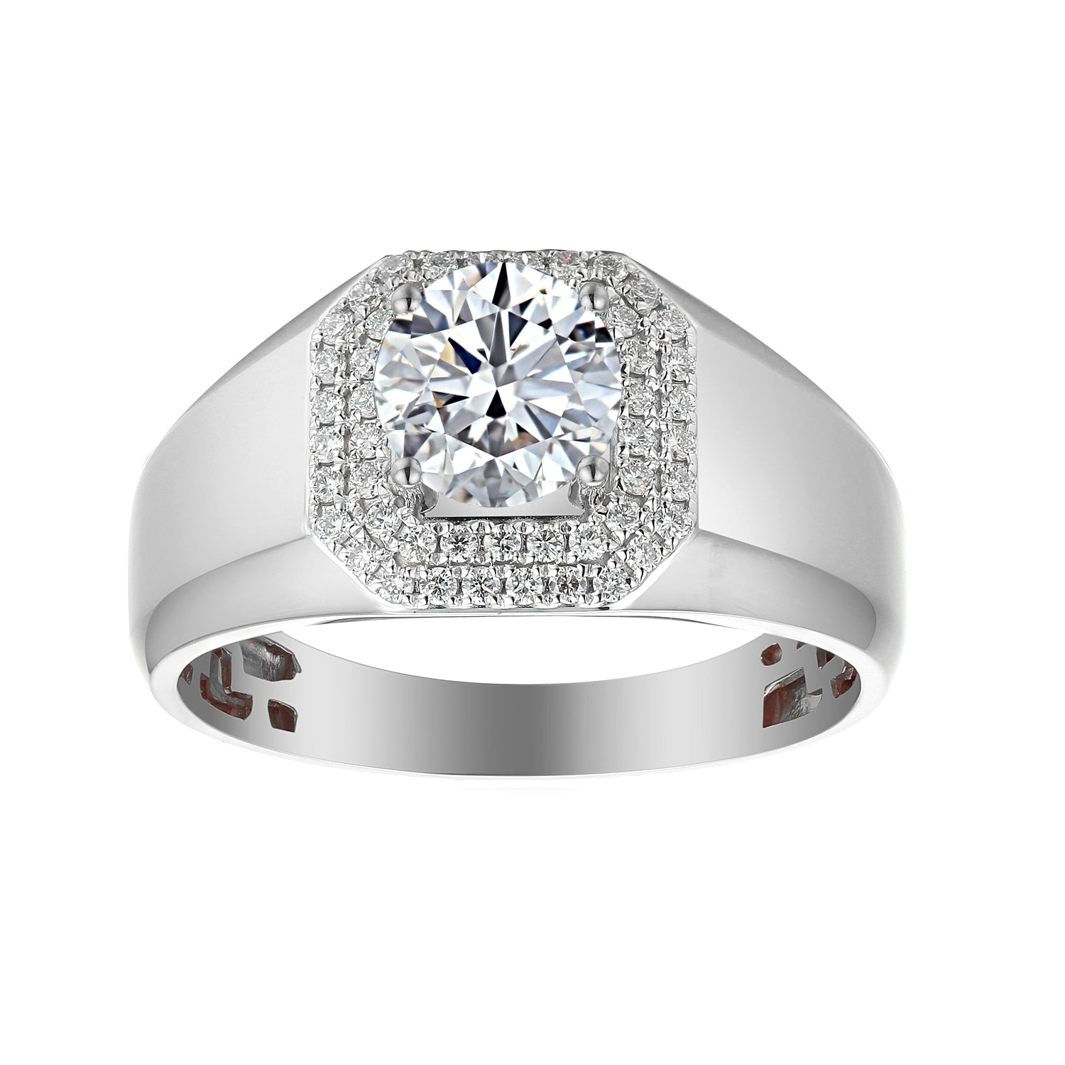 1 Carat Round Semi Mount Ring