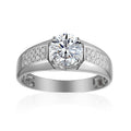 1 Carat Round Semi Mount Ring
