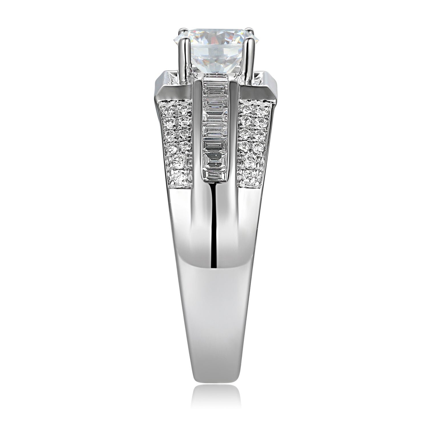 1 Carat Emerald Semi Mount Ring