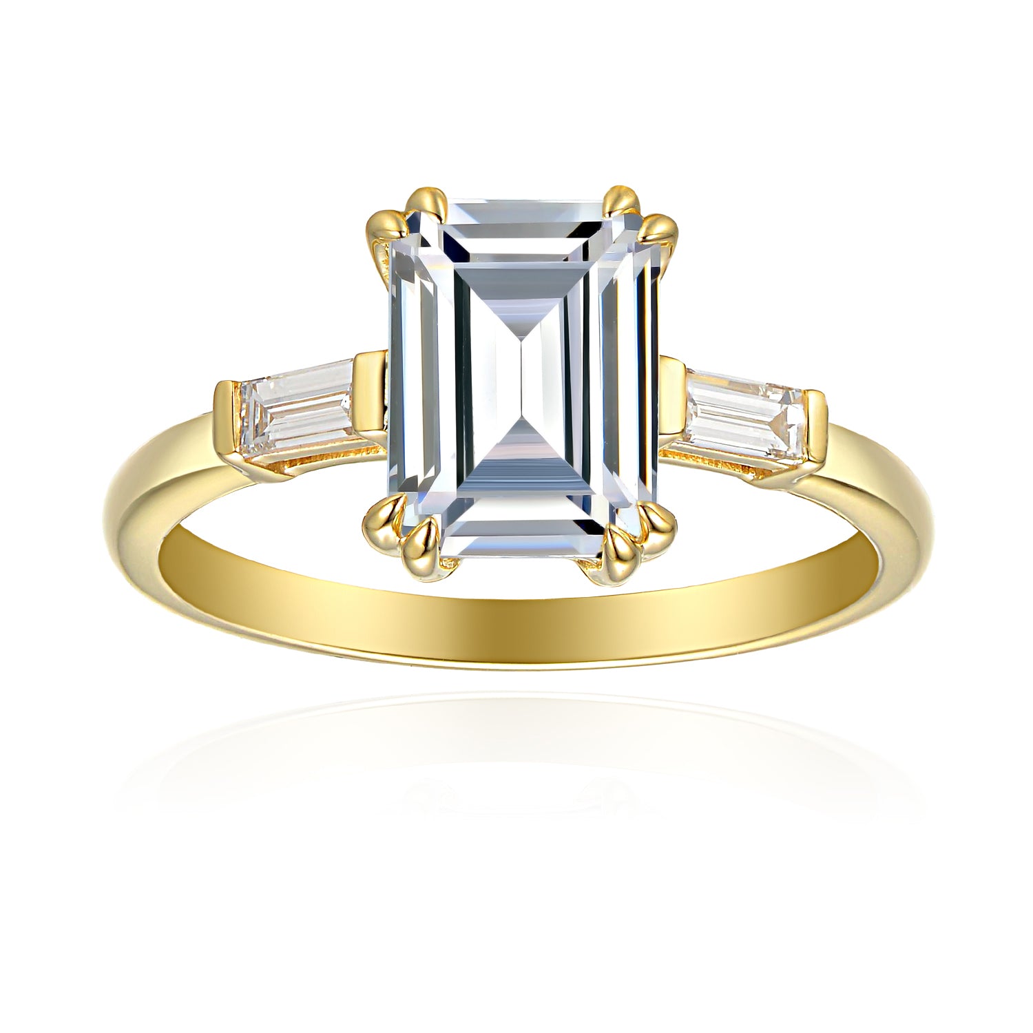 1.5 Carat Emerald Semi Mount Ring