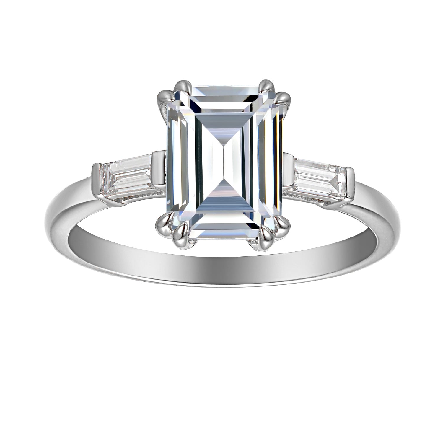 1.5 Carat Emerald Semi Mount Ring