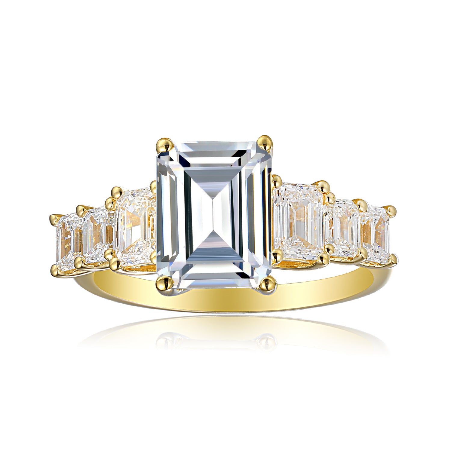 2 Carat Emerald Engagement Ring