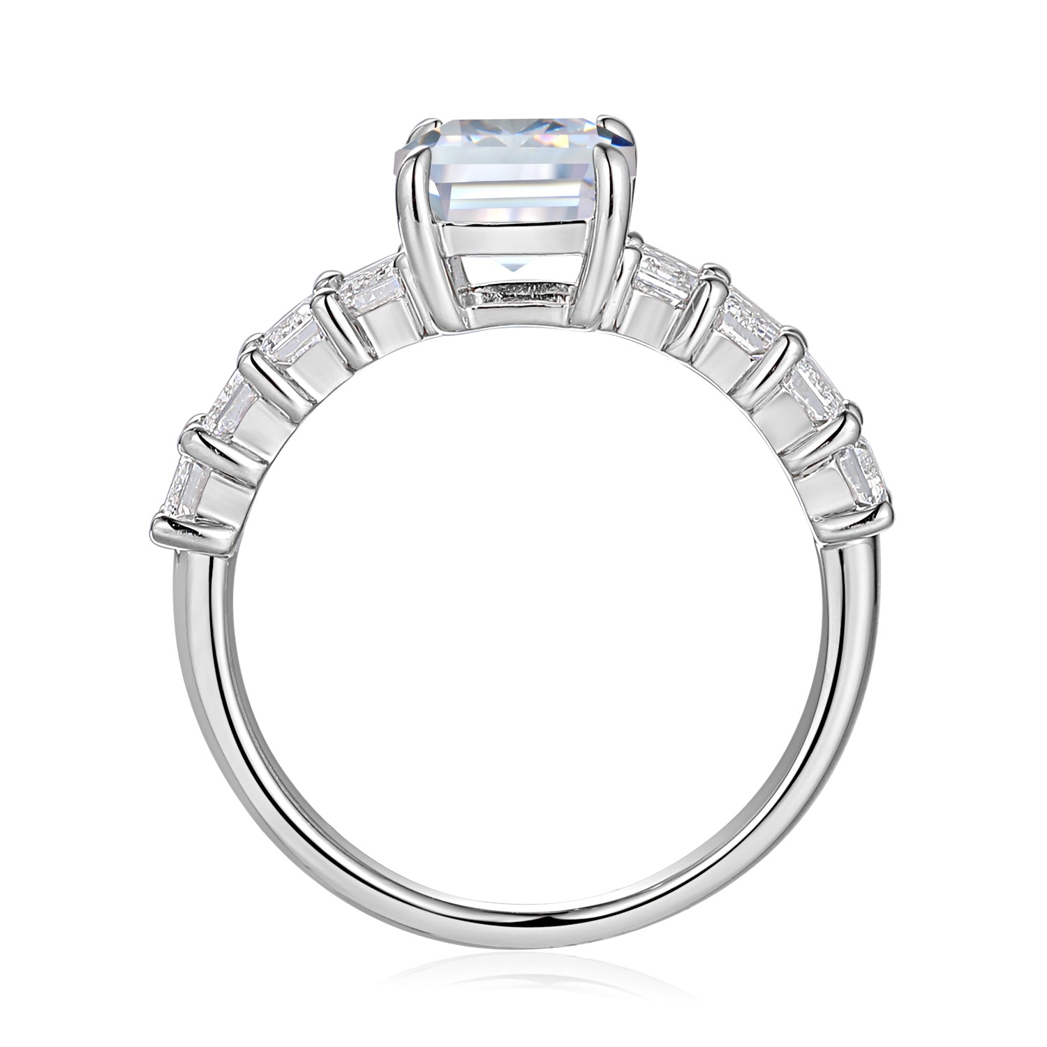 2 Carat Emerald Engagement Ring