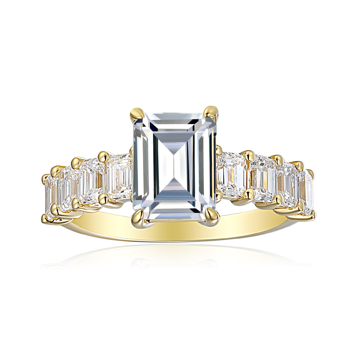 2 Carat Emerald Engagement Ring