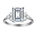 1.5 Carat Emerald Semi Mount Ring