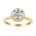 1 Carat Round Semi Mount Ring