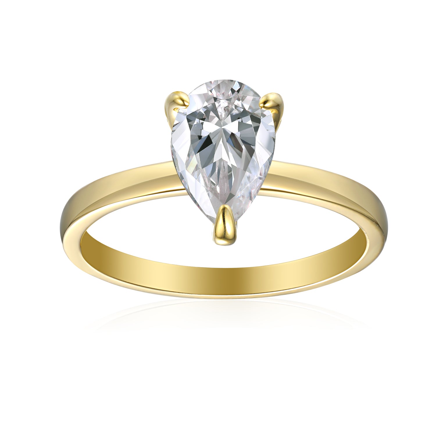 0.8 Carat Pear Semi Mount Ring
