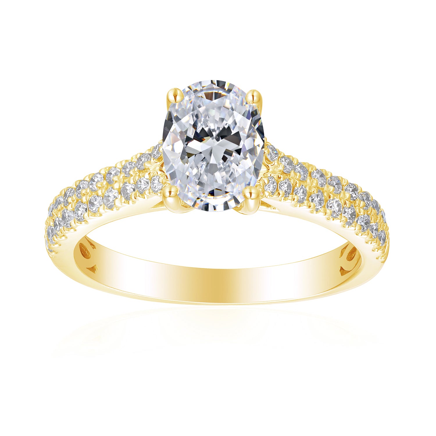 2 Carat Oval Semi Mount Ring