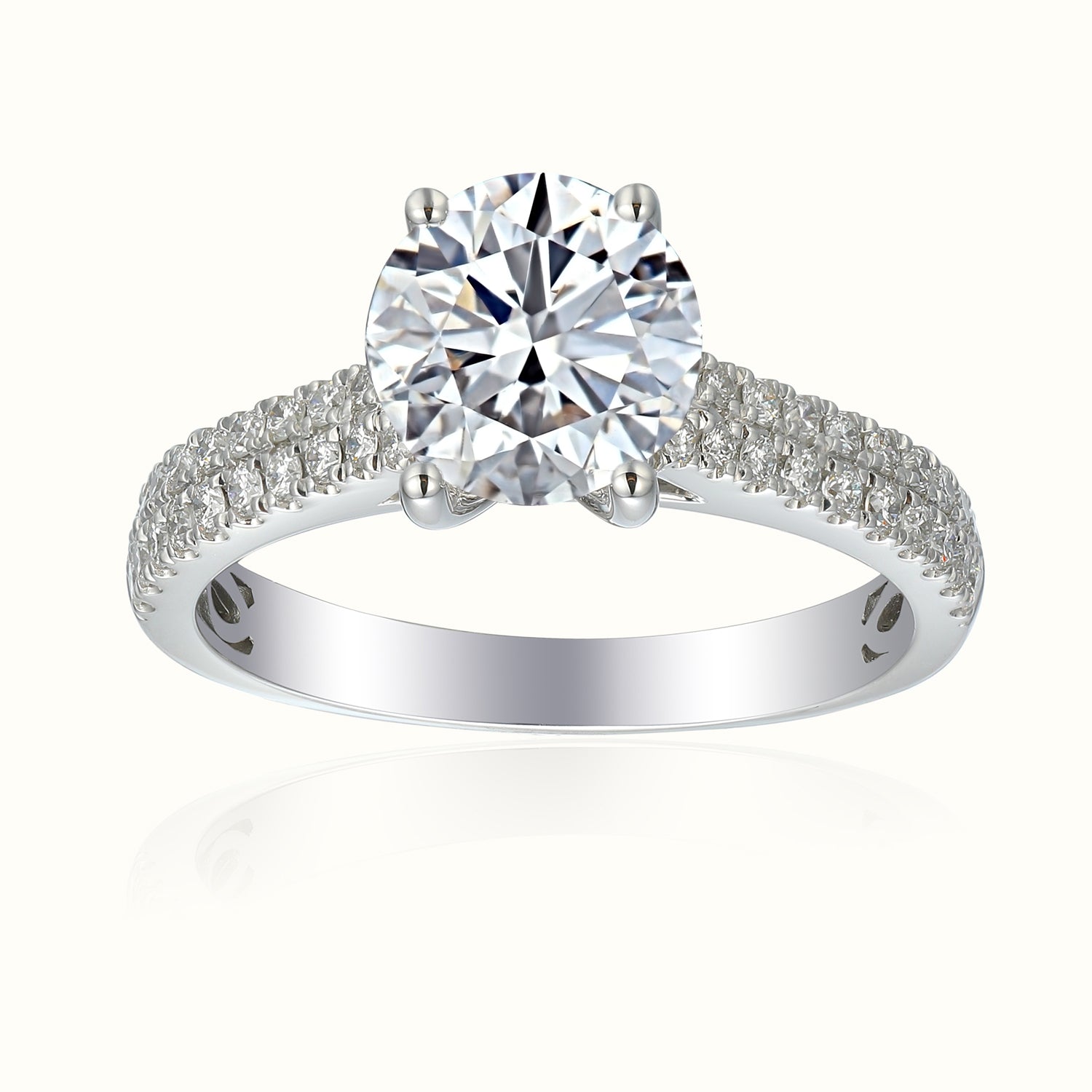1 Carat Emerald Engagement Ring