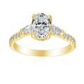 3 Carat Oval Semi Mount Ring