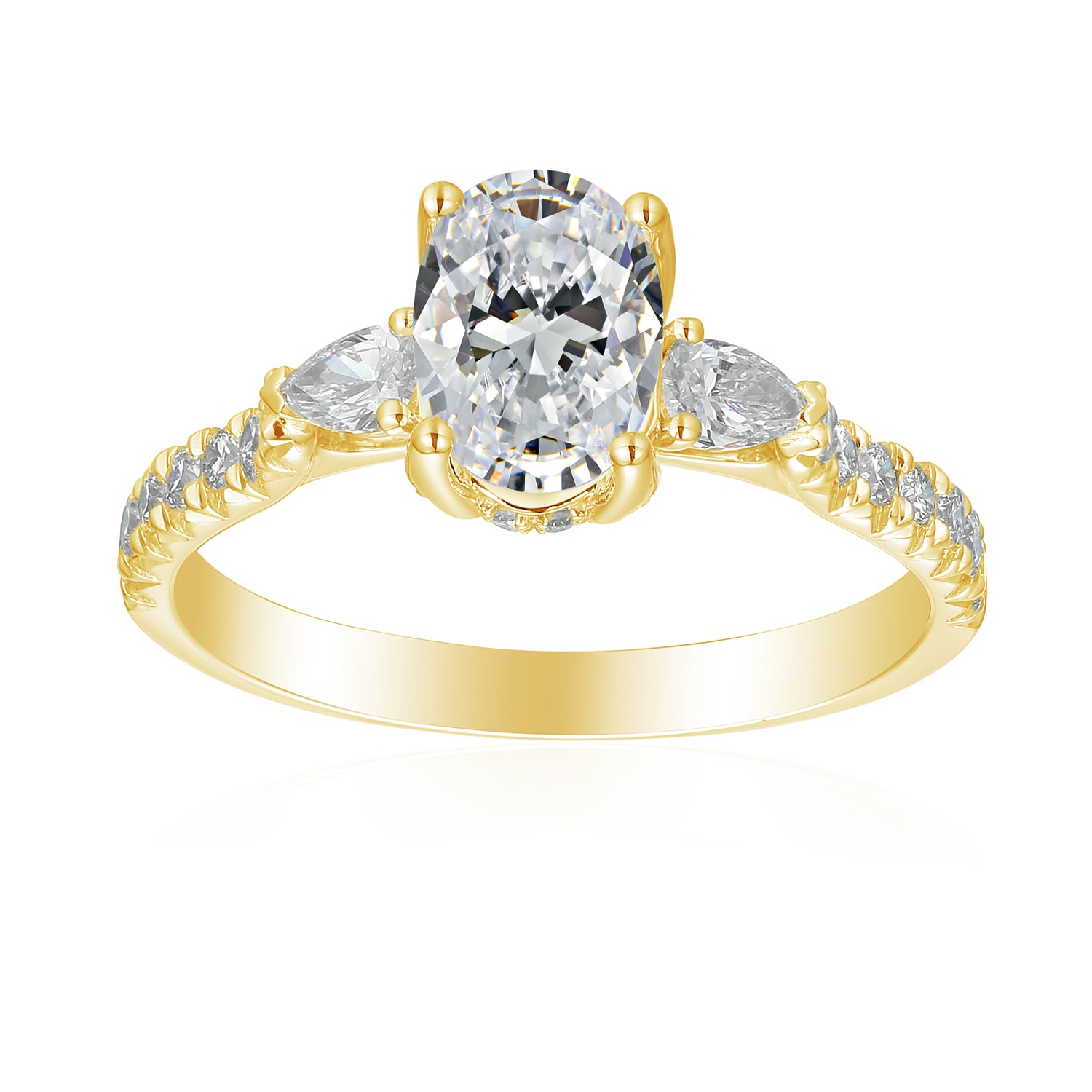 3 Carat Oval Semi Mount Ring