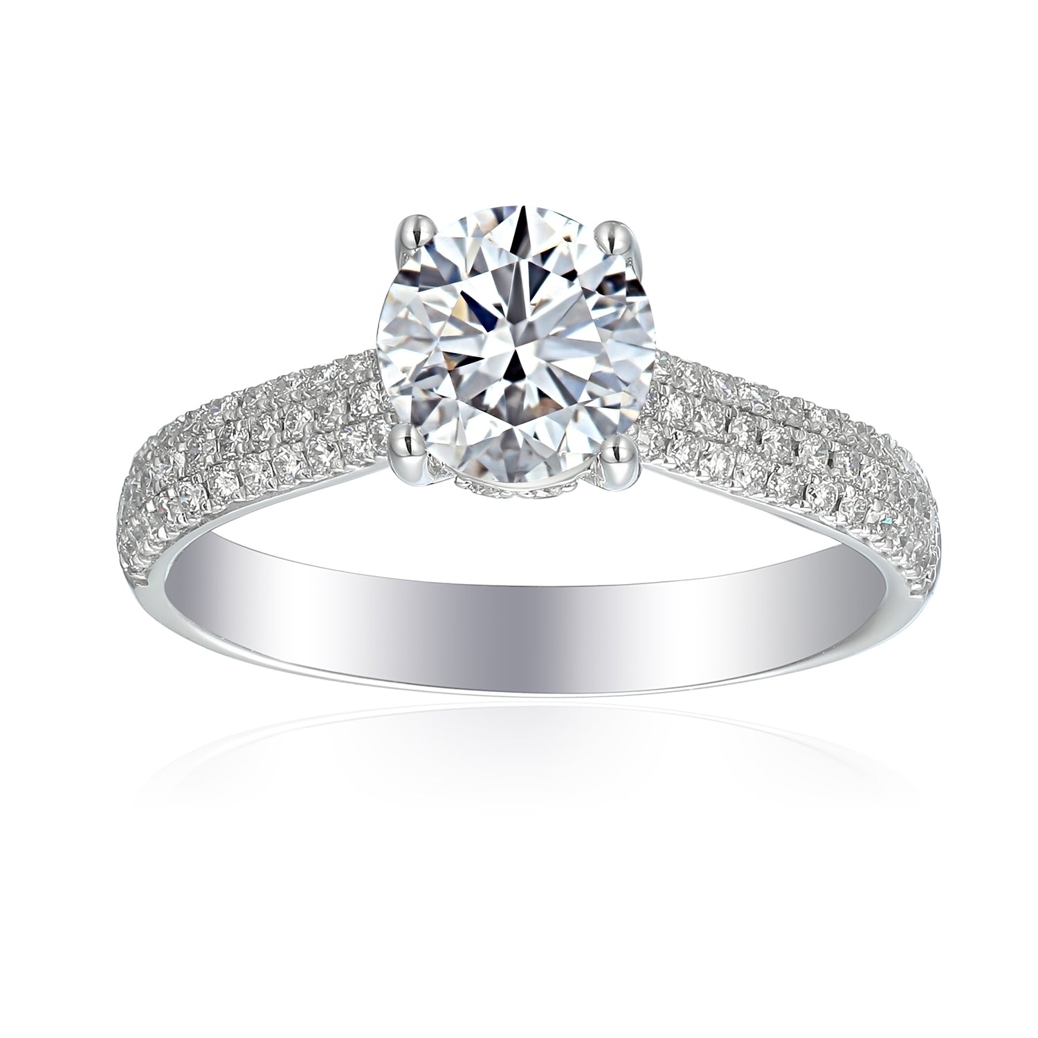 2 Carat Round Engagement Ring
