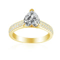 2 Carat Heart Semi Mount Ring