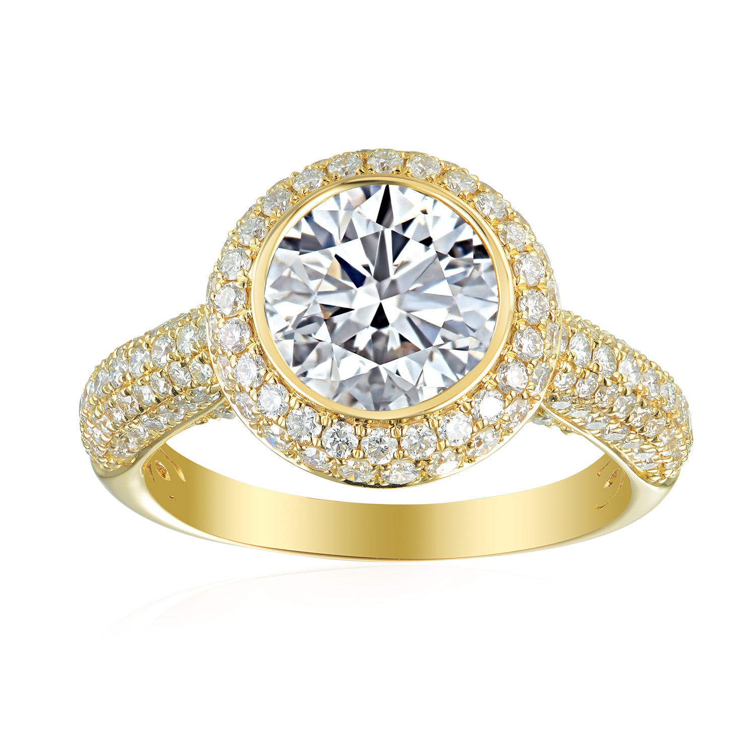 3 Carat Round Engagement Ring