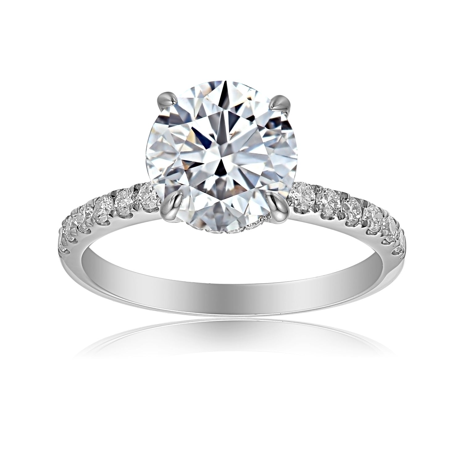 2 Carat Round Engagement Ring