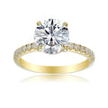 3 Carat Round Engagement Ring
