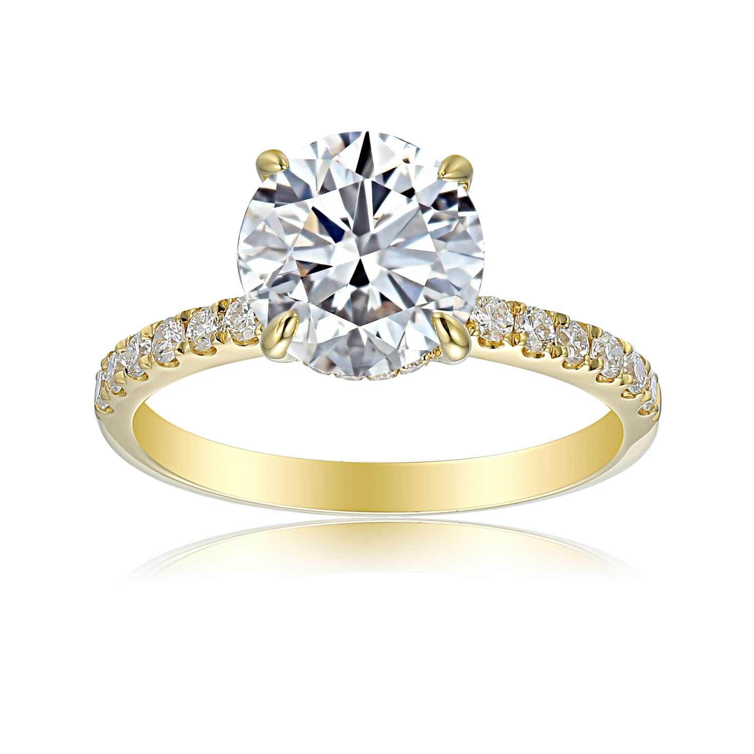 3 Carat Round Engagement Ring