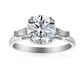 2 Carat Round Engagement Ring