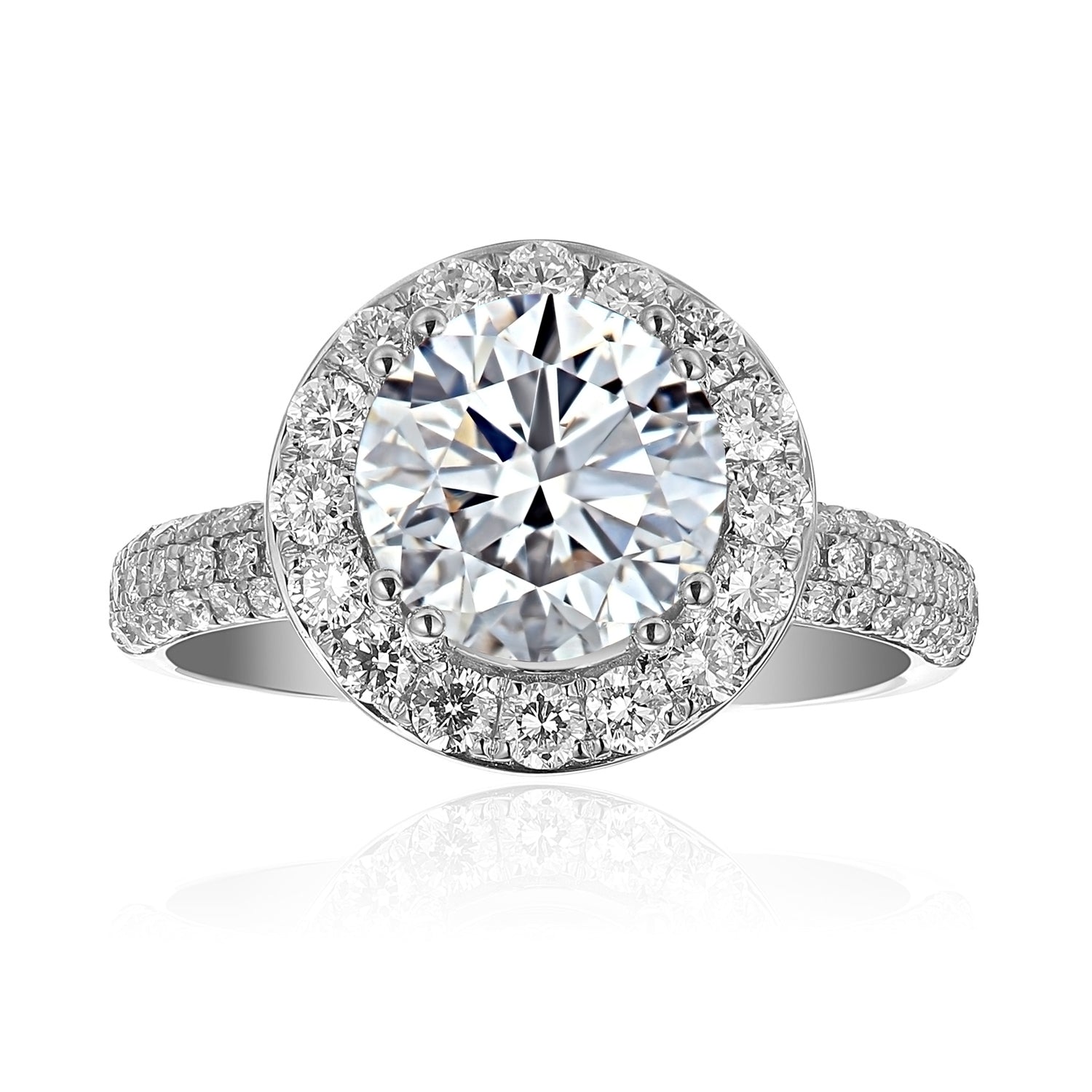 2 Carat Round Engagement Ring