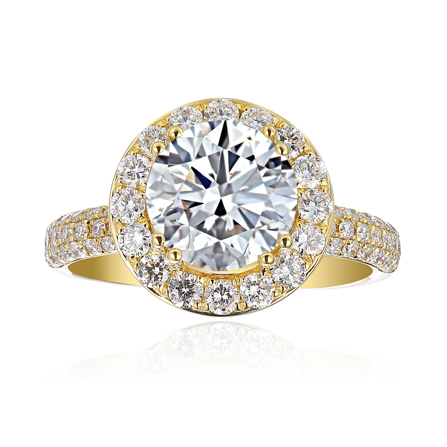 2 Carat Round Engagement Ring