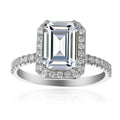 2 Carat Emerald Engagement Ring