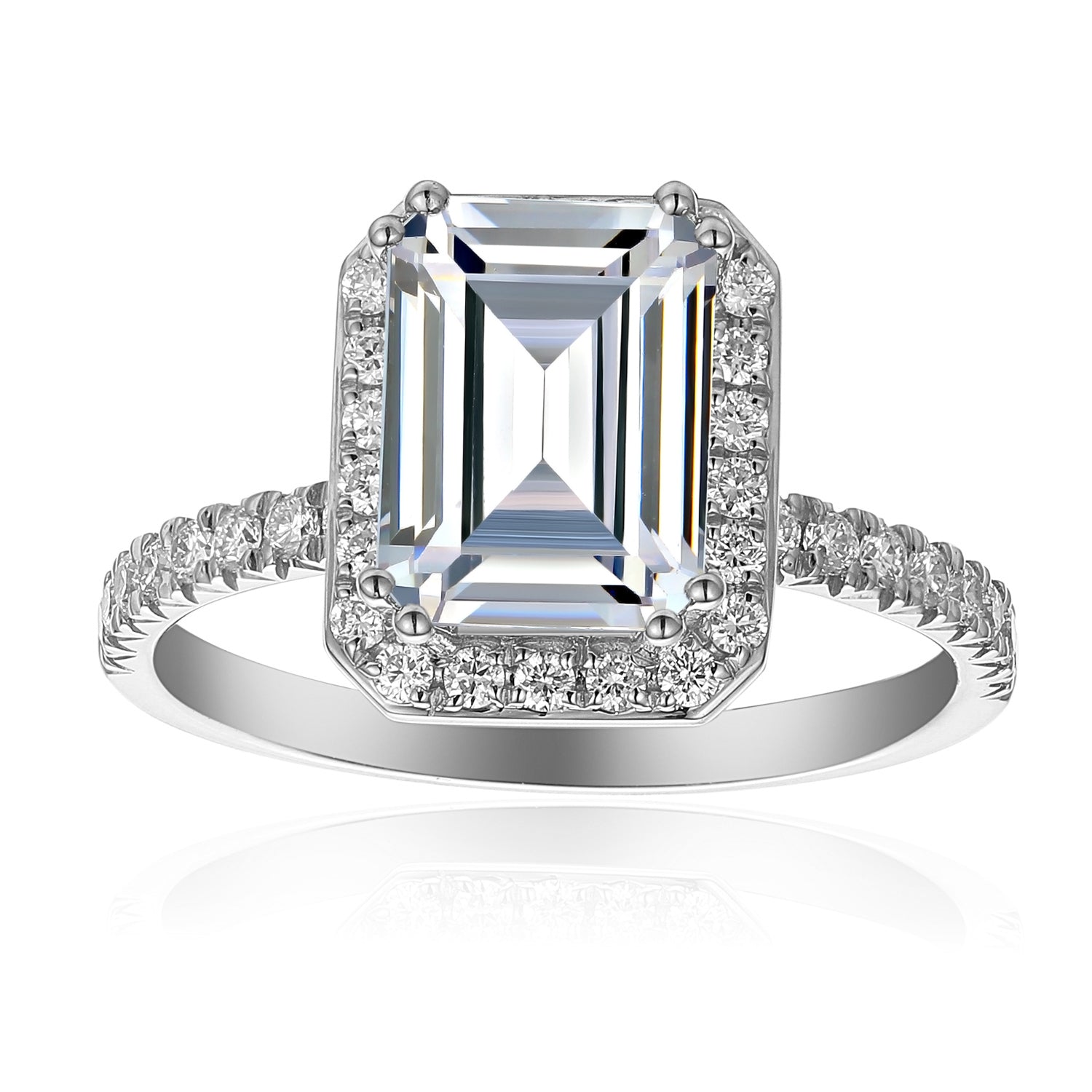 2 Carat Emerald Engagement Ring