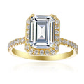 2 Carat Emerald Engagement Ring
