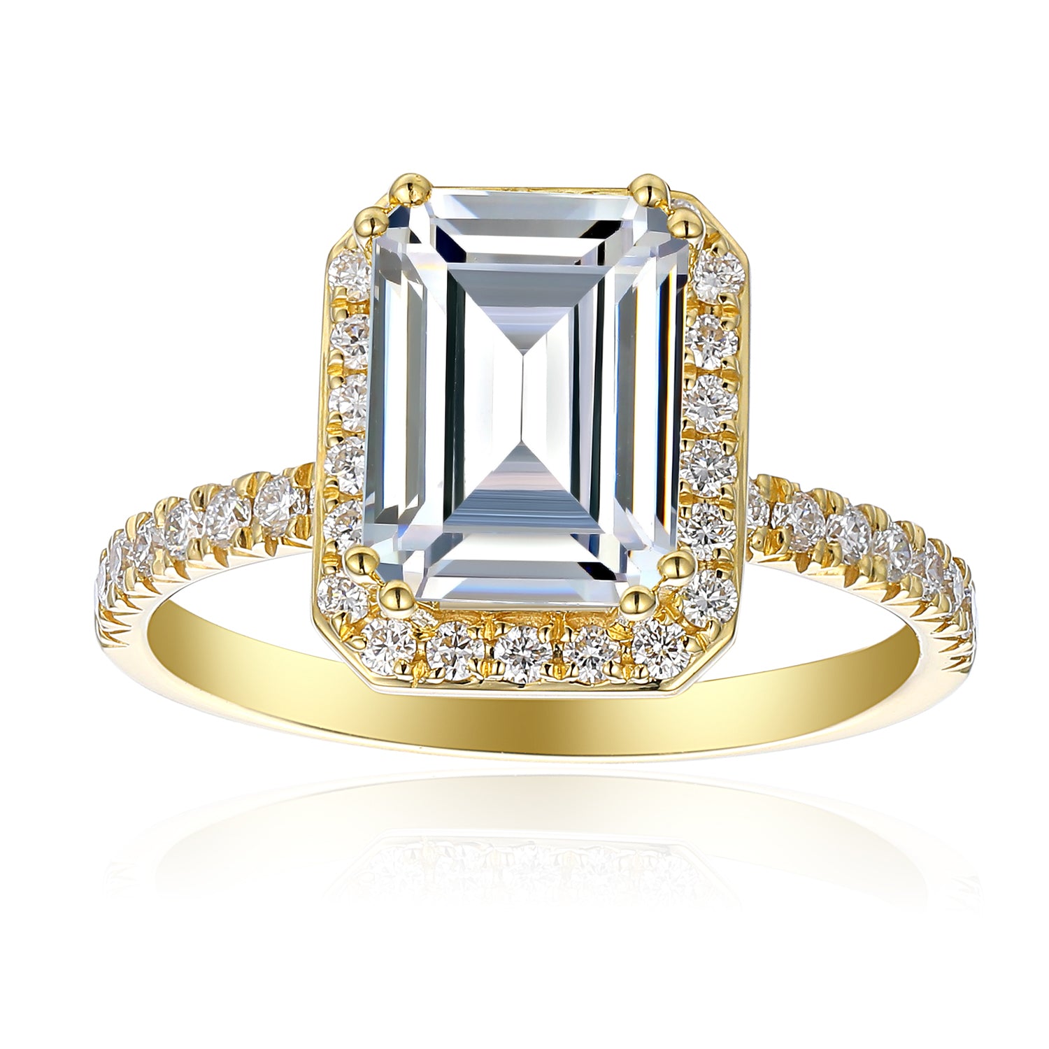 2 Carat Emerald Engagement Ring