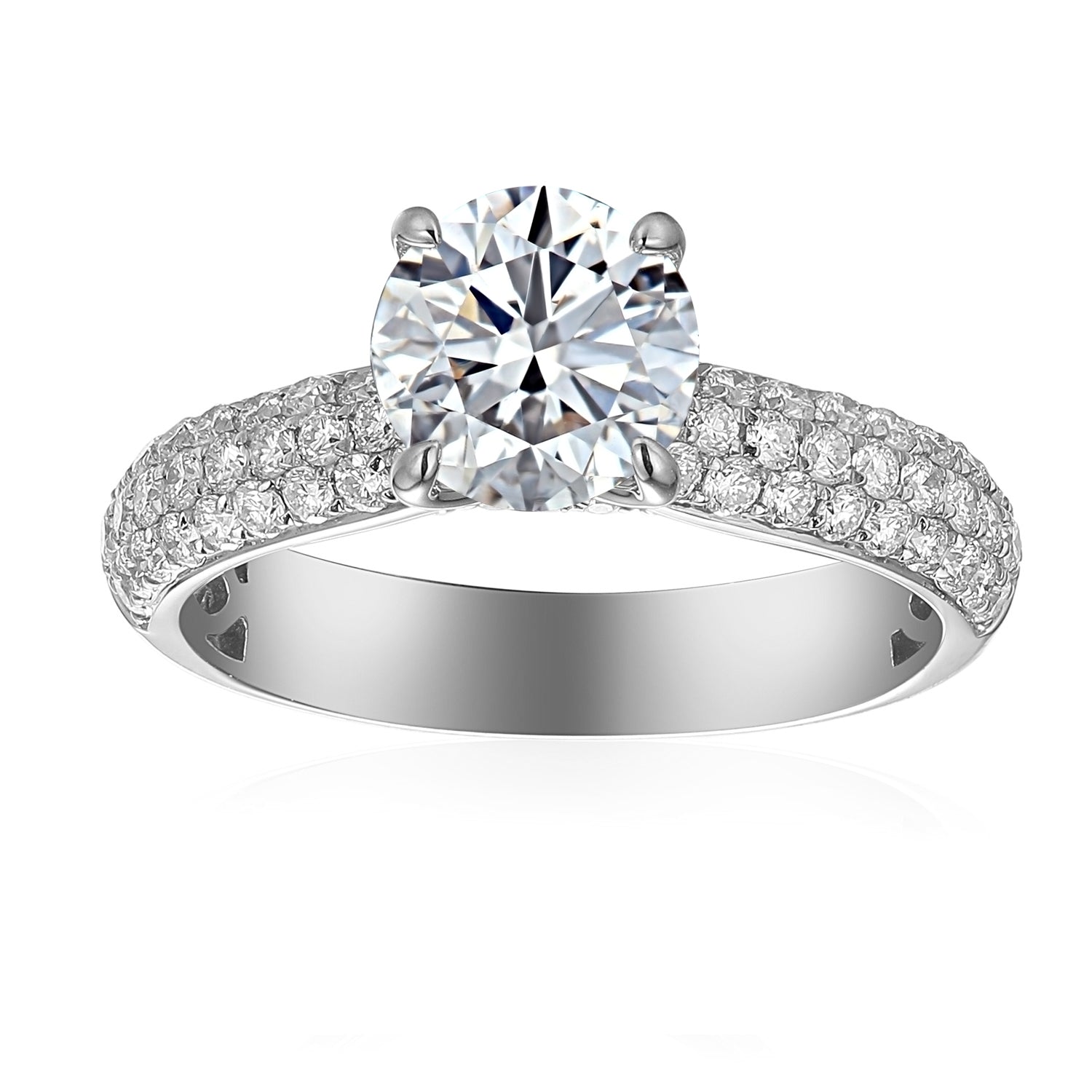 2 Carat Round Engagement Ring