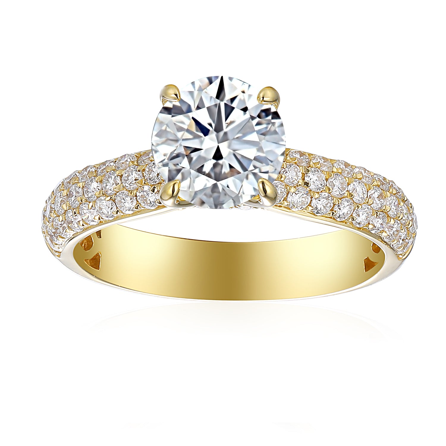 2 Carat Round Engagement Ring