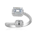 0.75 Carat Emerald Semi Mount Ring