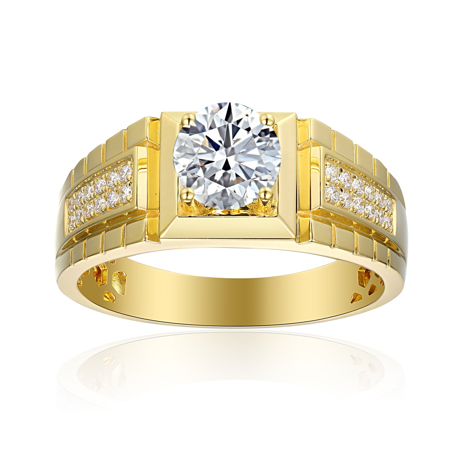 1 Carat Round Semi Mount Ring