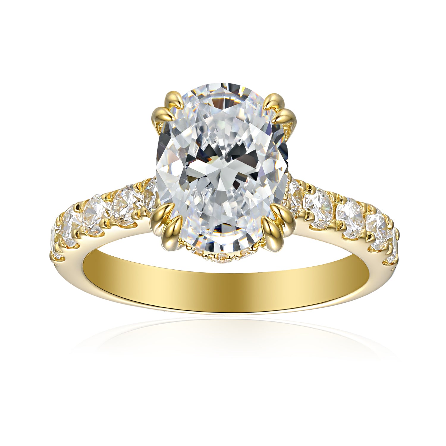 2 Carat Oval Semi Mount Ring