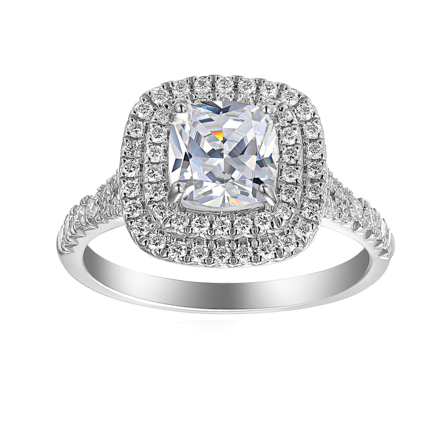 1.5 Carat Cushion Engagement Ring